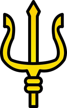 Trident Vector Icon Design