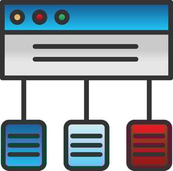 Data flow Vector Icon Design