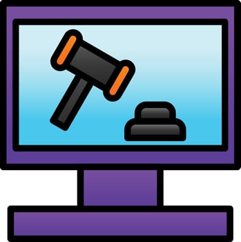 Auction Vector Icon Design