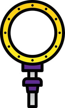 Ring light Vector Icon Design