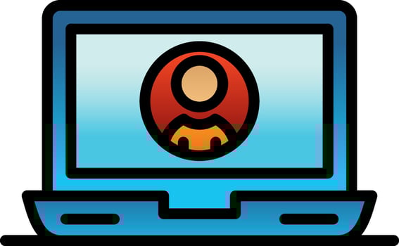 Laptop Vector Icon Design