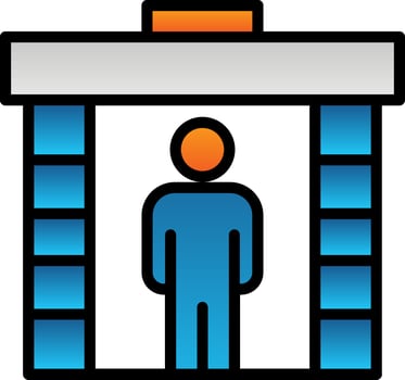 Metal detector Vector Icon Design