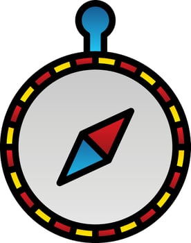 Compass Vector Icon Design