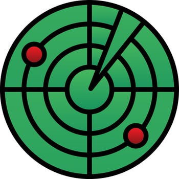 Radar Vector Icon Design