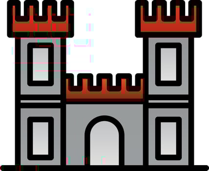 Castle Vector Icon Design