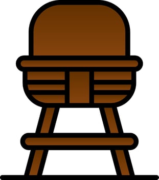 Baby chair Vector Icon Design