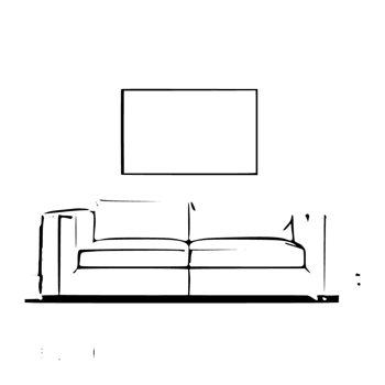 Black modern Sofa clipart on transparent background, Home interior furniture, Furniture sofa, comfortable seating, Living Room Furniture png