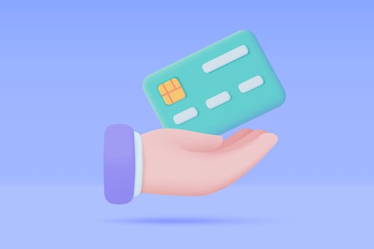Hand holding a phone. online payment by credit card cashless society Scan QR code to pay online. 3D illustration. vector