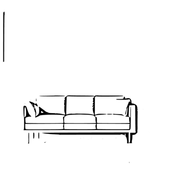 Black modern Sofa clipart on transparent background, Home interior furniture, Furniture sofa, comfortable seating, Living Room Furniture png