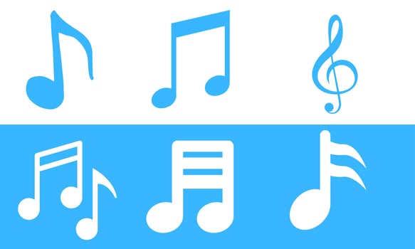 Music logo vector design illustration