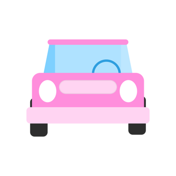 The pink car png