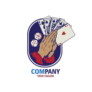 design logo casino vector illustration