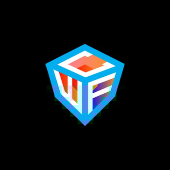 CWF letter logo creative design with vector graphic, CWF simple and modern logo. CWF luxurious alphabet design