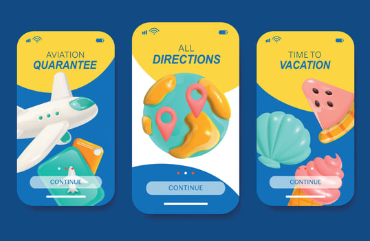 Travel Cartoon Design Concept vector
