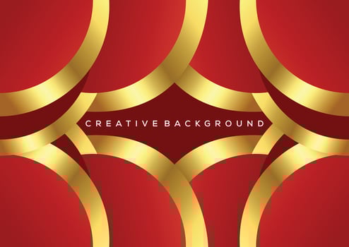 creative background red with luxury line color vector