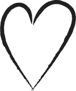 Hand-drawn heart shapes. Simple sketch abstract doodle love hearts png