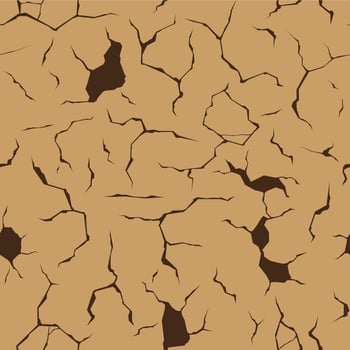 Cracked wall pattern. Seamless print of land surface damage, ground decay silhouette decorative endless background. Vector texture