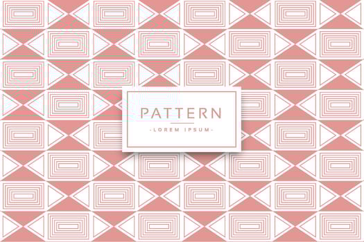 Rectangle and triangle lines pattern background. Seamless Geometric pink Rectangle shape lines. vector
