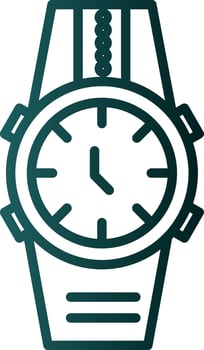 Wristwatch Vector Icon Design