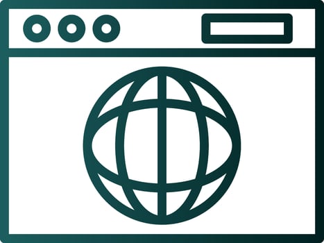 Web browser Vector Icon Design