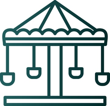 Merry go round Vector Icon Design