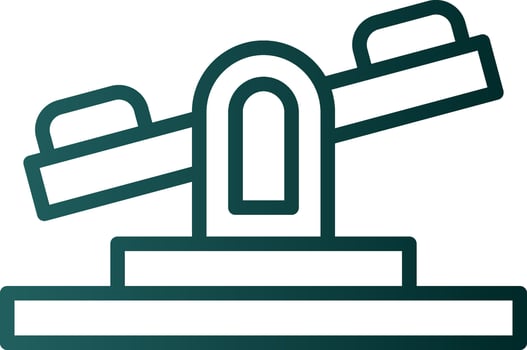 Seesaw Vector Icon Design