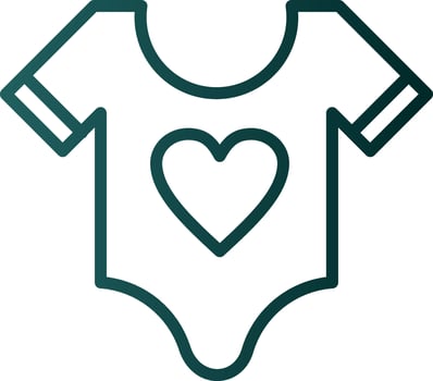 Baby shirt Vector Icon Design