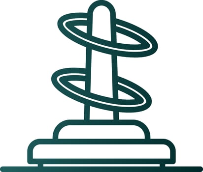 Ring toss Vector Icon Design