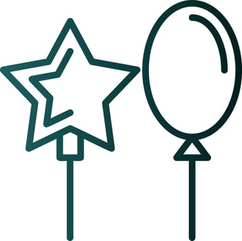 Balloons Vector Icon Design