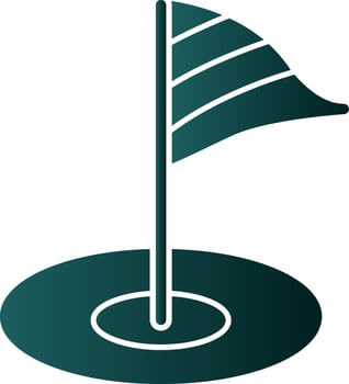 Minigolf Vector Icon Design