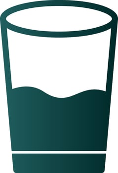 Glass of water Vector Icon Design
