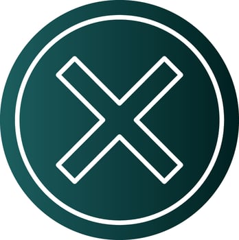 Cross Vector Icon Design