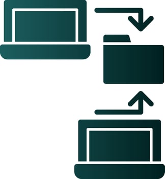 Data sharing Vector Icon Design