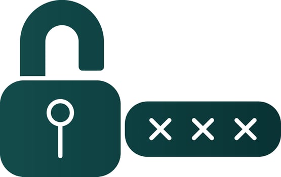 Password Vector Icon Design