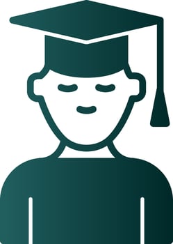 Student Vector Icon Design