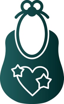Baby bib Vector Icon Design