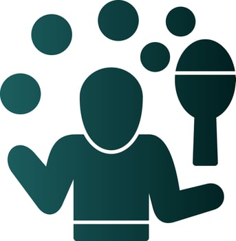 Juggling Vector Icon Design