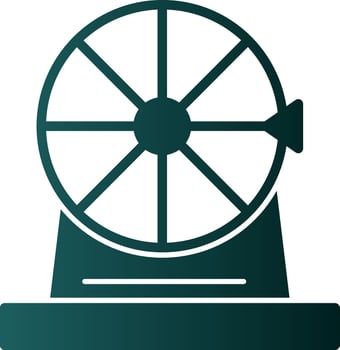 Wheel of fortune Vector Icon Design