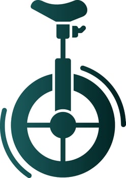 Unicycle Vector Icon Design
