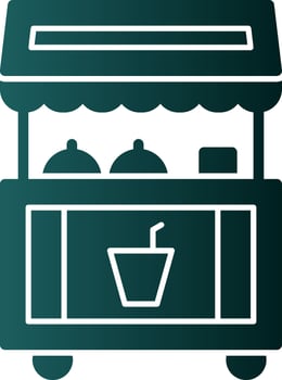 Food stand Vector Icon Design