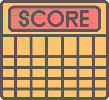 Score Vector Icon Design