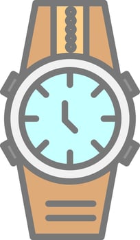 Wristwatch Vector Icon Design