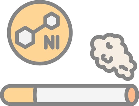 Nicotine Vector Icon Design
