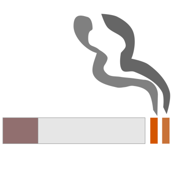 Smoke cigarette PNG Illustration.