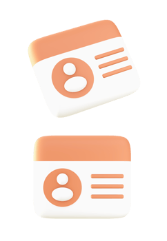 3d ID Card icon for UI UX web mobile apps social media ads design png