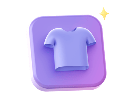 3d render of purple outfit and cloth side icon for UI UX web mobile apps social media ads design png
