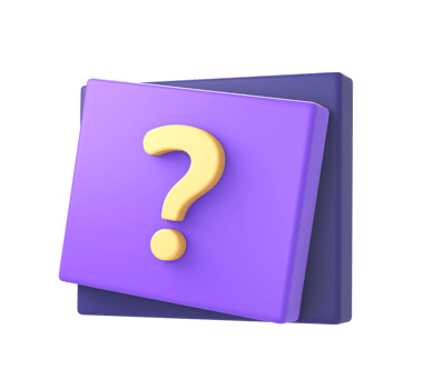 3d purple and asking question mark icon for UI UX web mobile apps social media ads designs png