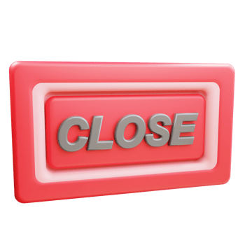 3D Close Icon Object png