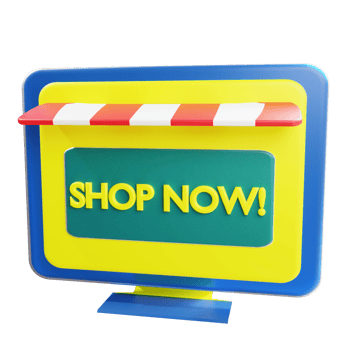 3D Shop Icon Object png