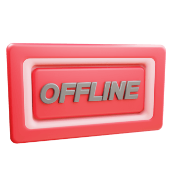 3D Offline Icon Object png